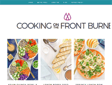 Tablet Screenshot of cookingonthefrontburners.com